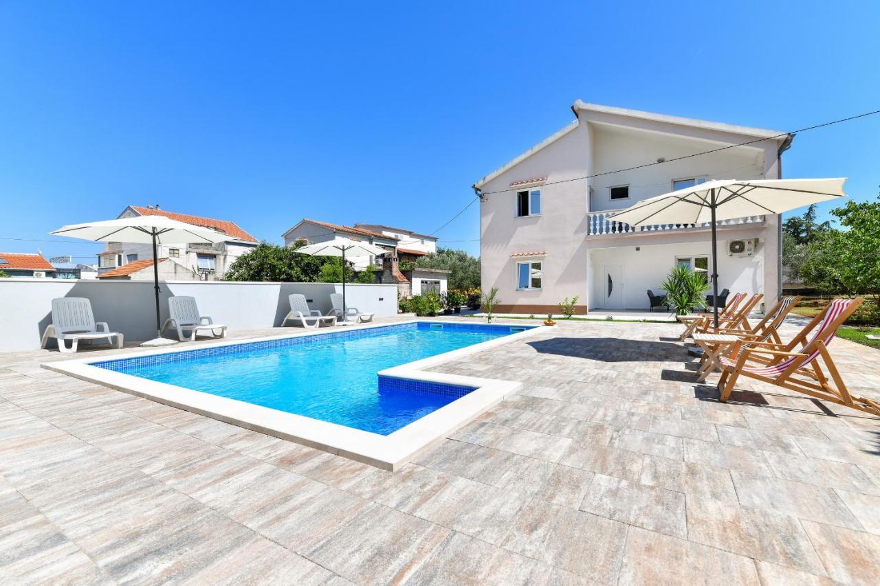 Pool House Luka Apartment Zadar Bagian luar foto