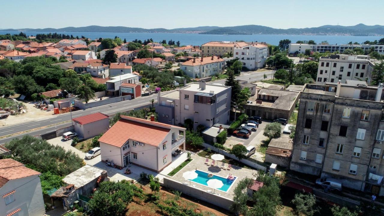 Pool House Luka Apartment Zadar Bagian luar foto