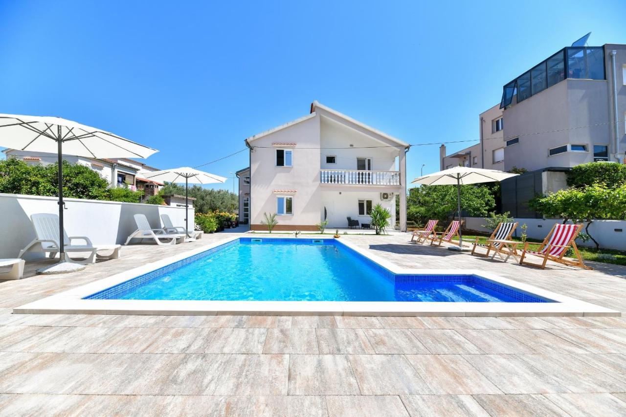 Pool House Luka Apartment Zadar Bagian luar foto